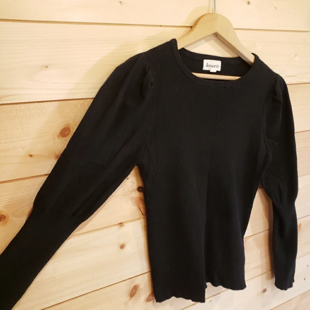 &Merci Black Sweater - Picture 1 of 8